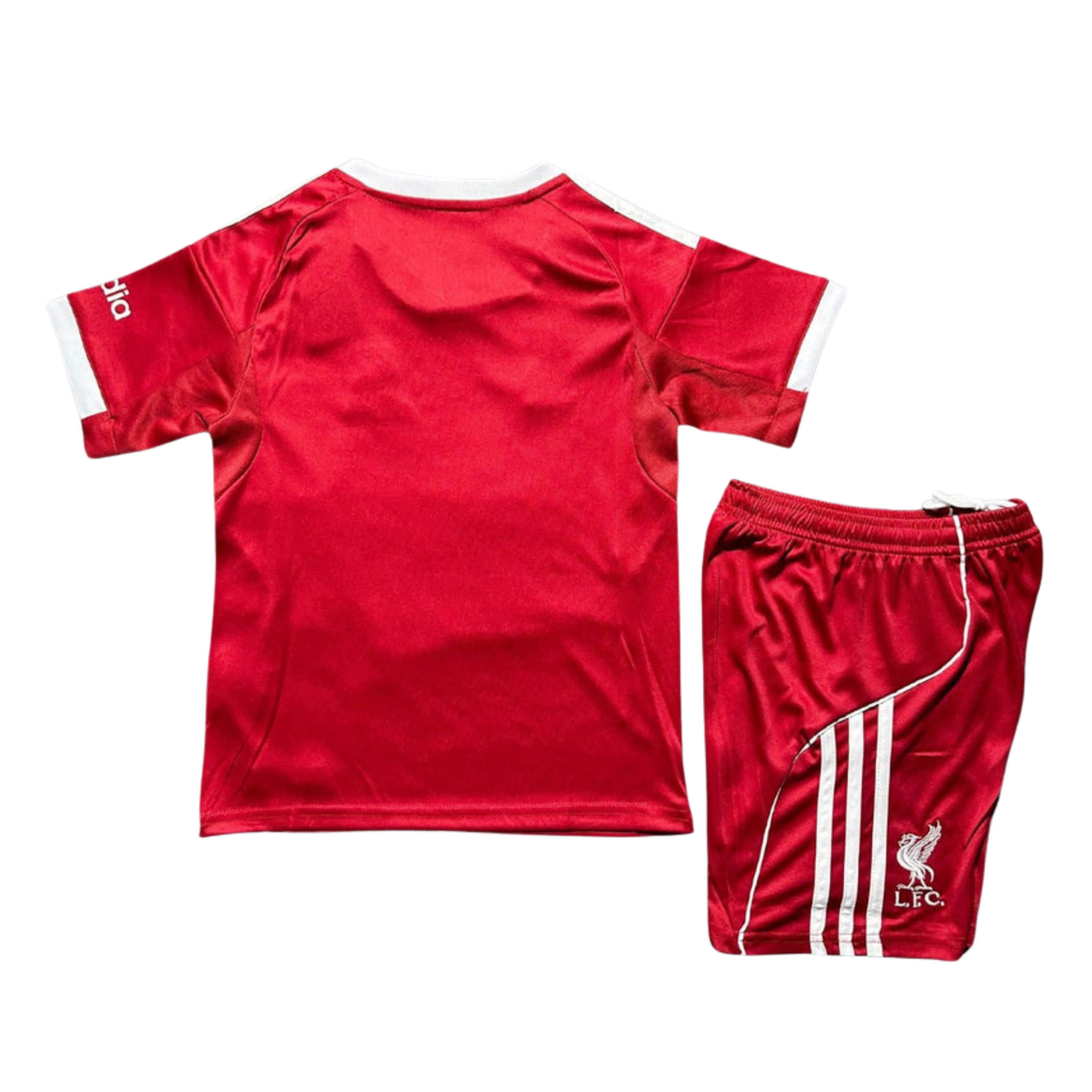 Liverpool Home kids kit 2025/26